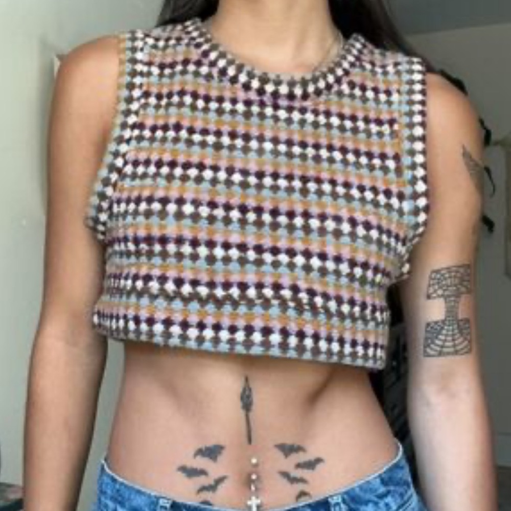 💗 Zara Colorful Knit Crop Top 11/12